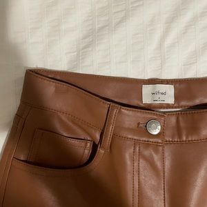Aritzia Melina Vegan/Faux Leather Pant